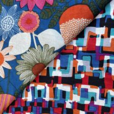 Chameleon Reversible Skirt – Botanical / Maze