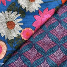 Reversible Snap Skirt (Mid-Length) - Botanical/Fern