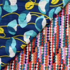 Reversible Snap Skirt (XL) - Poppy Blue / Beads