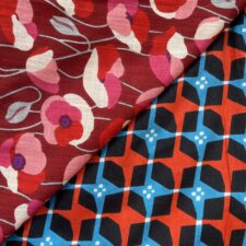 Reversible Snap Skirt (Mid-Length) - Tigma / Poppy Red