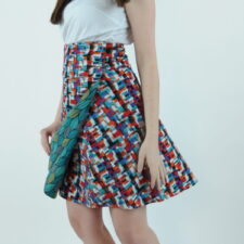 Chameleon Reversible Skirt – Maze / Cascade