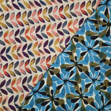 Chameleon Reversible Skirt – DG Blue/ Rainbow Leaves