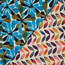 Chameleon Reversible Skirt – DG Blue / Rainbow Leaves